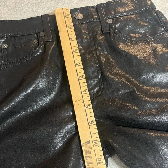 Rag & bone Black Coated ,Nina High Rise Jeans pants - Picture 10 of 12